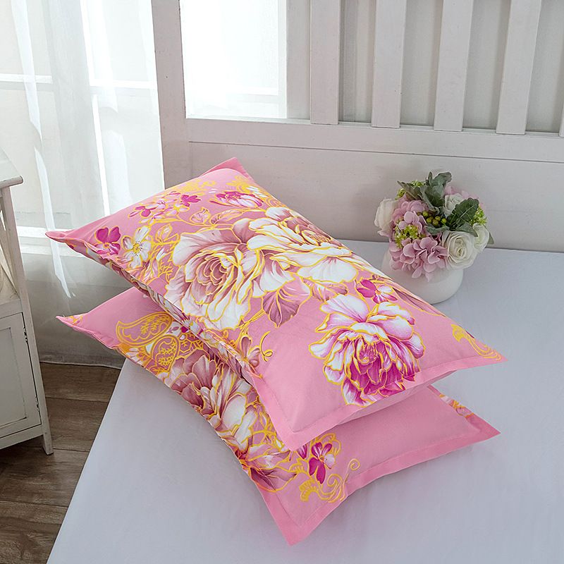 Tiao yuyun Pillowcase Pair Polyester 48x74cm 48*74cm [pillowcase one]