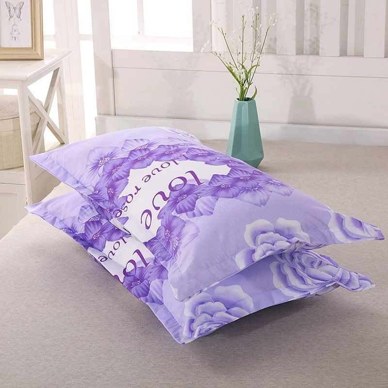 Tiao yuyun Pillowcase Pair Polyester 48x74cm 48*74cm [pillowcase one]