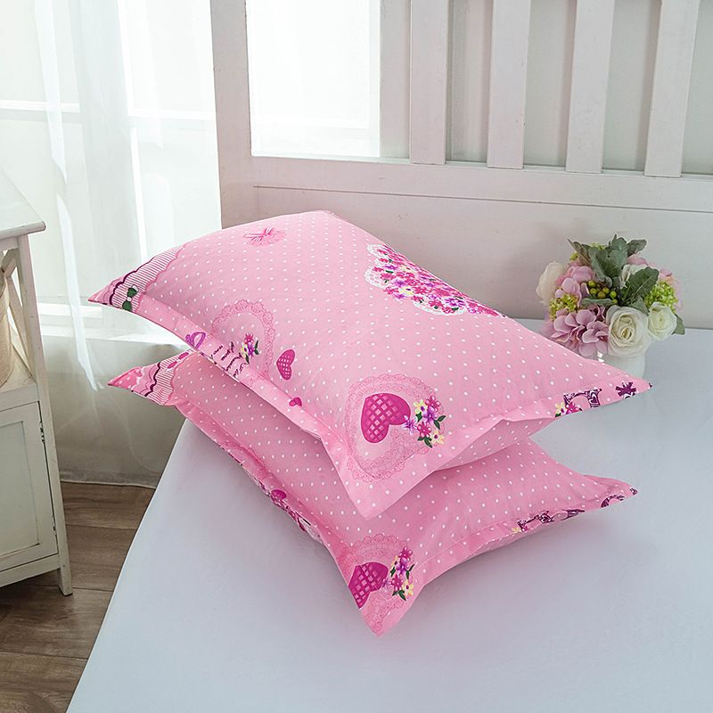 Tiao yuyun Pillowcase Pair Polyester 48x74cm 48*74cm [pillowcase one]