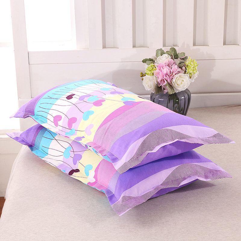 Tiao yuyun Pillowcase Pair Polyester 48x74cm 48*74cm [pillowcase one]