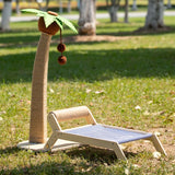 Lailey Cat Coconut Tree Climbing Frame Sisal Post [Solid wood multilayer] Coconut tree roller bed