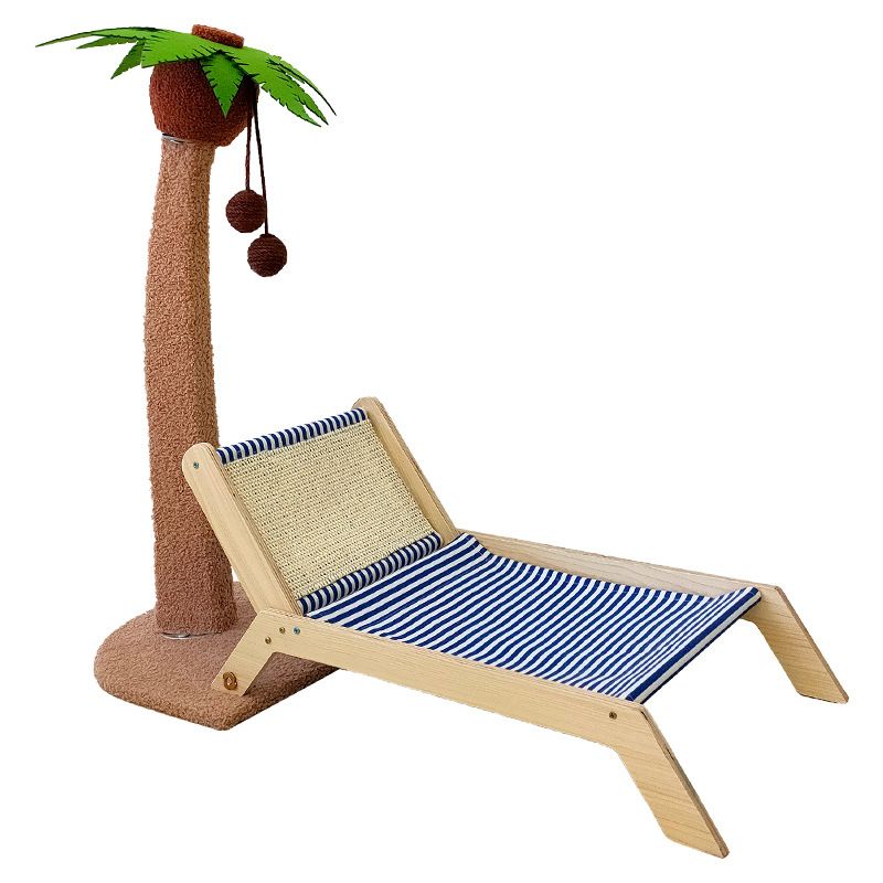 Lailey Cat Coconut Tree Climbing Frame Sisal Post [Teddy velvet] Coconut tree recliner