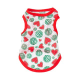 Pet Vest Polyester Summer Dog Cat Clothing Love watermelon red M