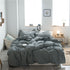 Cotton 4 Piece Set Modern Minimalist White Bed sheet kit_1.8m bed-quilt cover 200x 230cm (four-piece set)