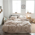 Cotton 4 Piece Set Modern Minimalist White 1.8m bed-quilt cover 200x 230cm (four-piece set)