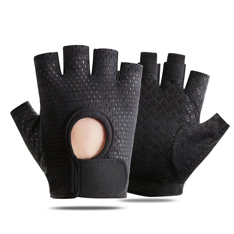 T-BAGWELL Cycling Gloves Half Finger Anti-slip A half-finger black