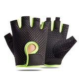 T-BAGWELL Cycling Gloves Half Finger Anti-slip A half finger black green XL