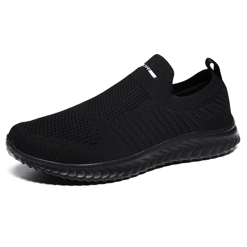 Men Sports Shoes Lightweight Breathable Mesh A19 Black 40