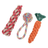 Pet Dog Toy Beika Cotton Rope Knot Carrot Teething Sound shoes + bell ball + bone