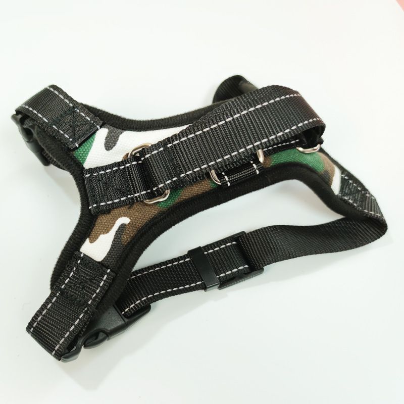 YOBI bear Dog Harness Retractable Vest Cloth Camouflage K10 chest strap M
