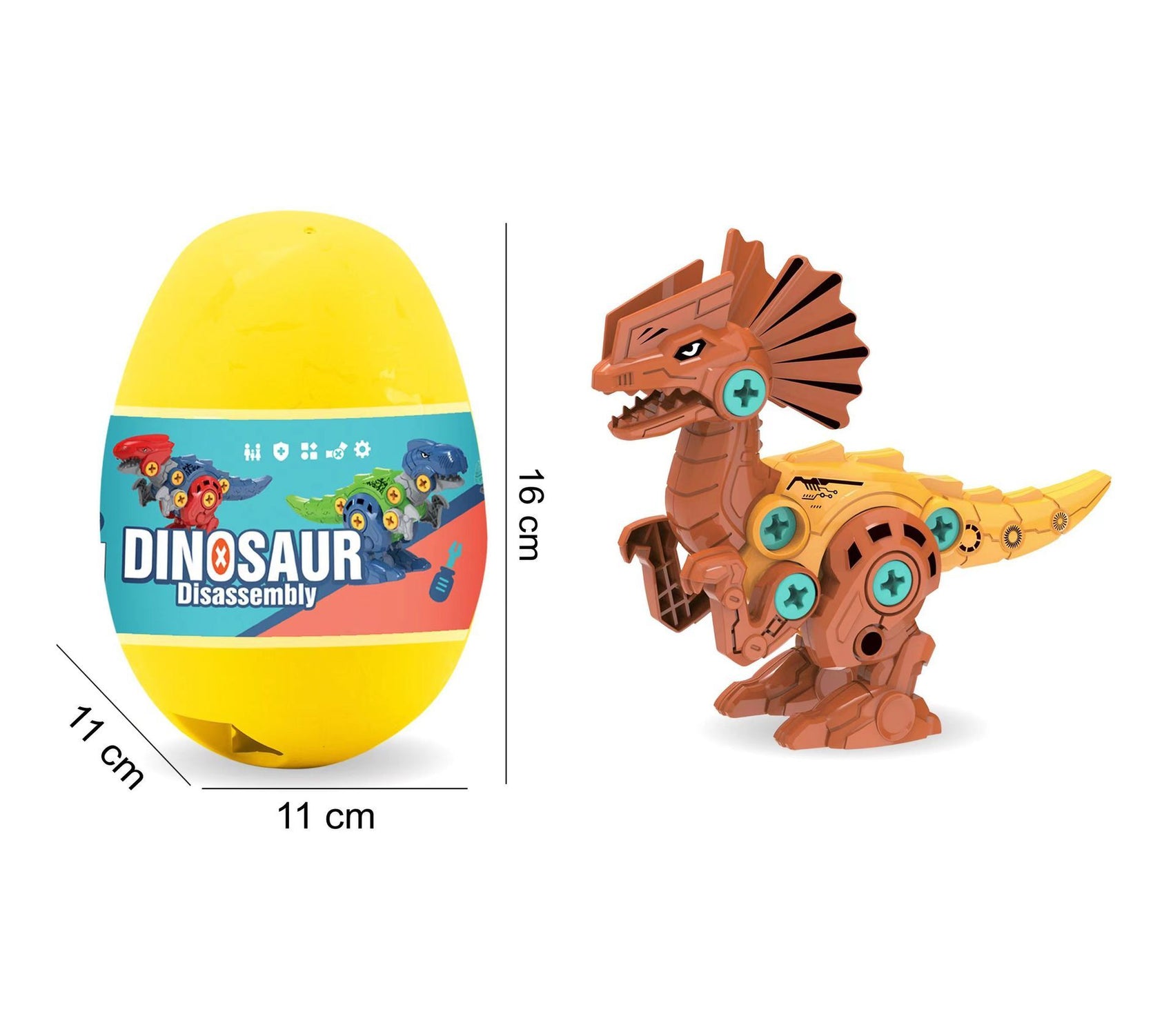 Dinosaur Building Blocks Educational Toy Double Crown Dragon Egg