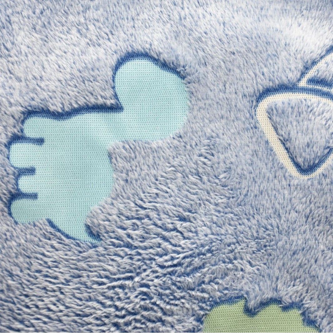 Dinosaur Luminous Flannel Blanket Polyester 100x150cm Gray 180*150cm
