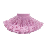 tutuoclock Girls Sweet Princess Nylon Mesh Cake Skirt Purple pink 80cm