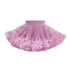 tutuoclock Girls Sweet Princess Nylon Mesh Cake Skirt Purple pink 80cm