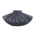 tutuoclock Girls Sweet Princess Nylon Mesh Cake Skirt Dark gray 130cm