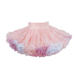 tutuoclock Girls Sweet Princess Nylon Mesh Cake Skirt Rainbow color 80cm