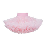 tutuoclock Girls Sweet Princess Nylon Mesh Cake Skirt Sakura Powder 100cm