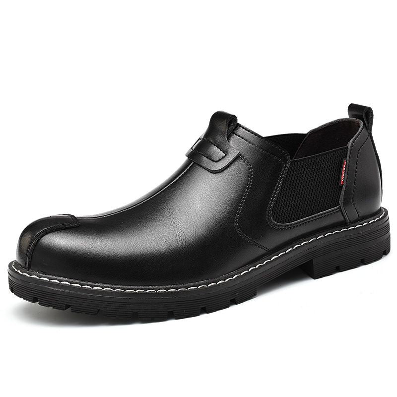 Men Genuine Leather Martin Boots Business Casual Black 41