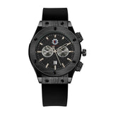 Modia Men Silicone Watch Calendar Quartz Black