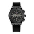 Modia Men Silicone Watch Calendar Quartz Black