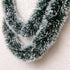 Tinsel Decoration Christmas New Year Dark Green Tops-dark green with white edges