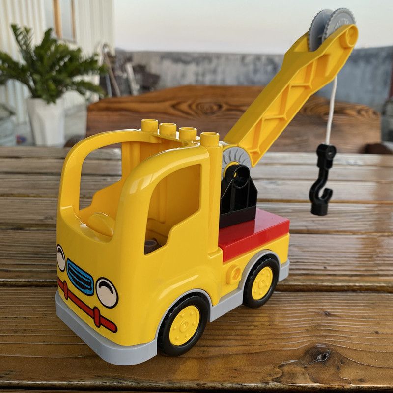 Hongyuan sheng Building Blocks Bus Vehicle Crane combination