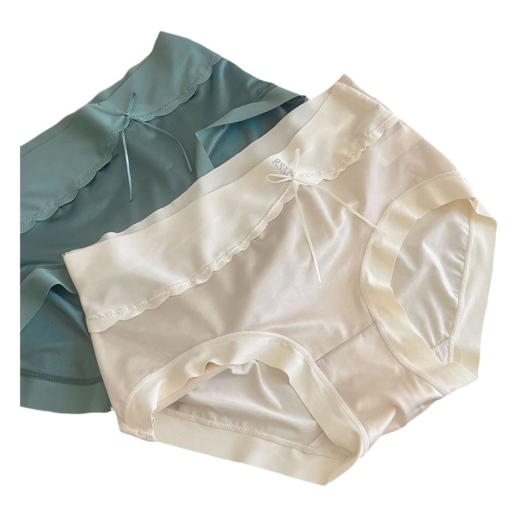 Shuya Nylon Women Briefs Satin Breathable Mid Waist Skin color M [40.00 kg-52.50 kg]