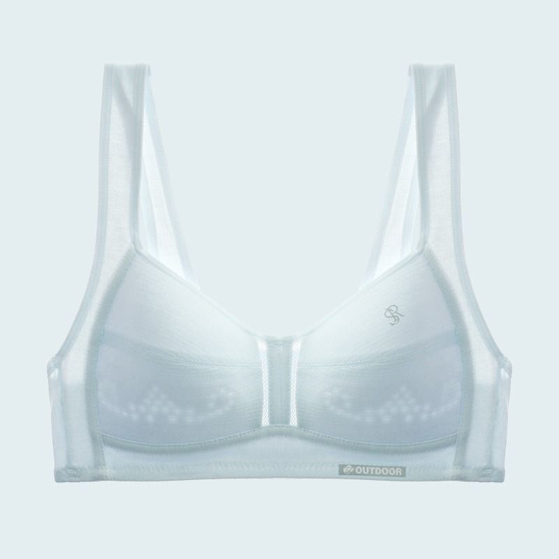 Girls Cotton Bra Full Cup Vest No Wire Blue (one piece) M (Suggested 42.50 kg-50.00 kg