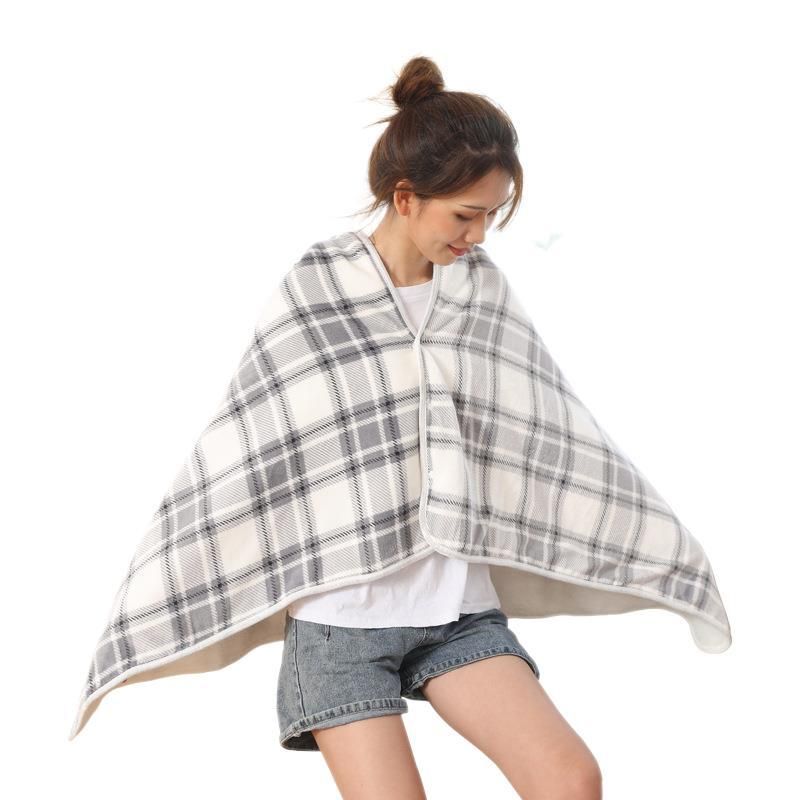 Essou Polyester Fleece Blanket Geometric 80x130cm WHITE CHECK 80*130cm