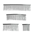 Metal Hair Comb Xingpeng 40 Teeth Unisex A large 30 teeth