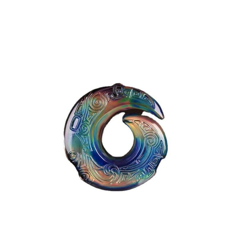 Temperature Sensitive Necklace Glass Pendant Unisex Running when temperature sensing