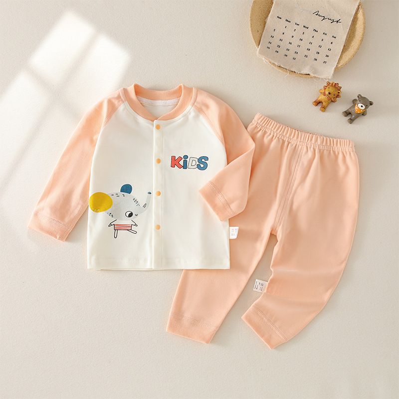 It's Warm Baby Cotton Two Piece Set Long Sleeve Cartoon mouse (flesh color) 80cm