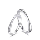 Fang qi Copper Mobius Ring for Couple Women's