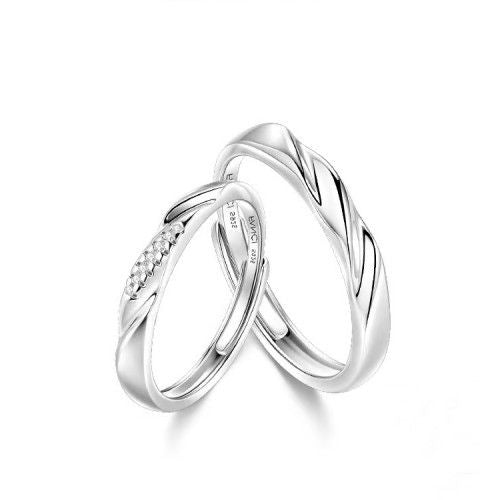 Fang qi Copper Mobius Ring for Couple Love Frequency Women's