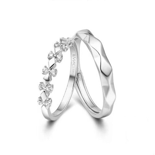 Fang qi Copper Mobius Ring for Couple Crown love A pair