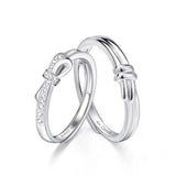 Fang qi Copper Mobius Ring for Couple Simple Love Men's