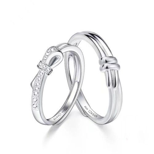 Fang qi Copper Mobius Ring for Couple Simple Love Men's
