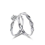 Fang qi Copper Mobius Ring for Couple Shining Galaxy Men's