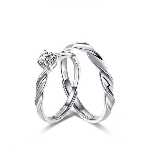 Fang qi Copper Mobius Ring for Couple Shining Galaxy A pair