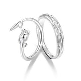 Fang qi Copper Mobius Ring for Couple Little Prince and Rose A pair