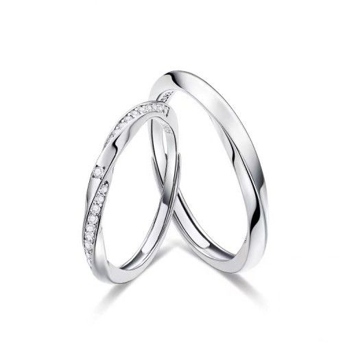 Fang qi Copper Mobius Ring for Couple Infinite Love A pair