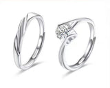 Fang qi Copper Mobius Ring for Couple Cardiac signal A pair