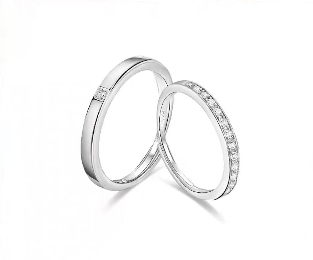 Fang qi Copper Mobius Ring for Couple Wonderful A pair