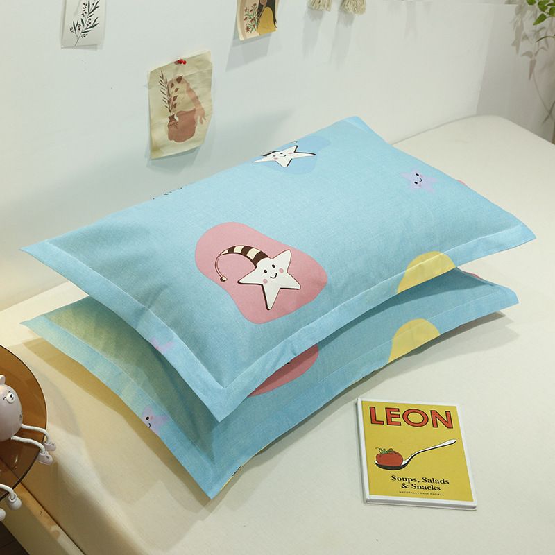 Pillowcase Pair 48x74 Polyester Twill 48x 74cm ± 2cm [pillow core a pillowcase a]