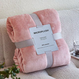 Mianyu Coral Velvet Blanket Solid Color 100X120CM Lotus root starch 100X120CM-nude blanket