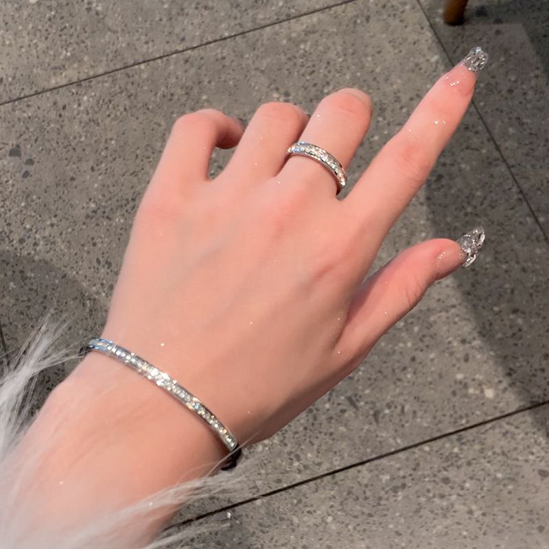 Starry Bracelet Yinting Titanium Steel Diamond Starry diamond bracelet [silver]-titanium steel