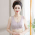 Women Cotton Front Closure Bra Gather Support Pink 36/80 [45.00 kg-52.50 kg]