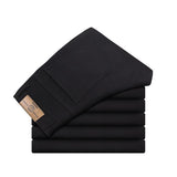 Tao Shang Pai Mens Cotton Chinos Straight Trousers Black 34