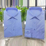 Shan Lang Men Long Sleeve Cotton Shirt High Cotton white shirt short sleeve 37/M recommended [wear under 100]