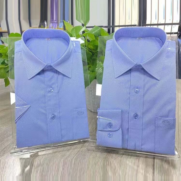 Shan Lang Men Long Sleeve Cotton Shirt High Cotton white shirt short sleeve 38/M suggestion [40.00 kg-60.00 kg]